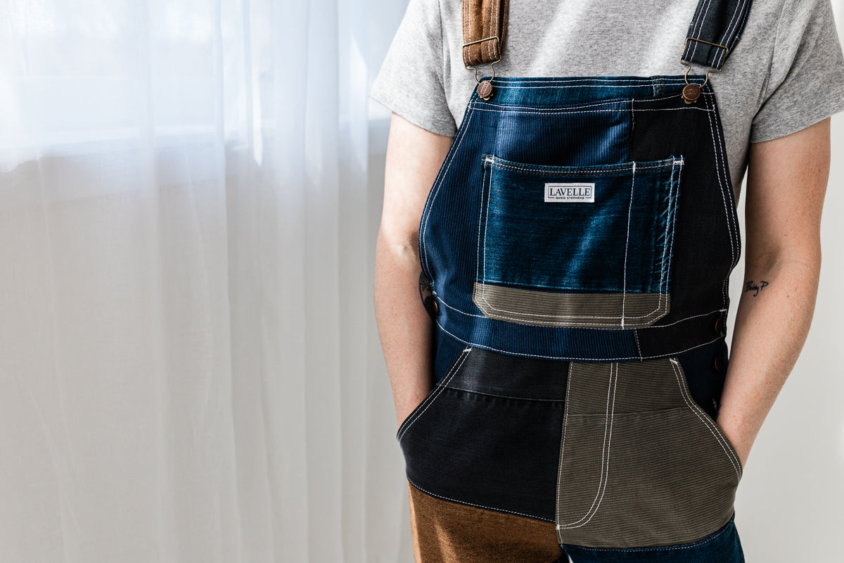Lavelle Patchwork Denim Overalls