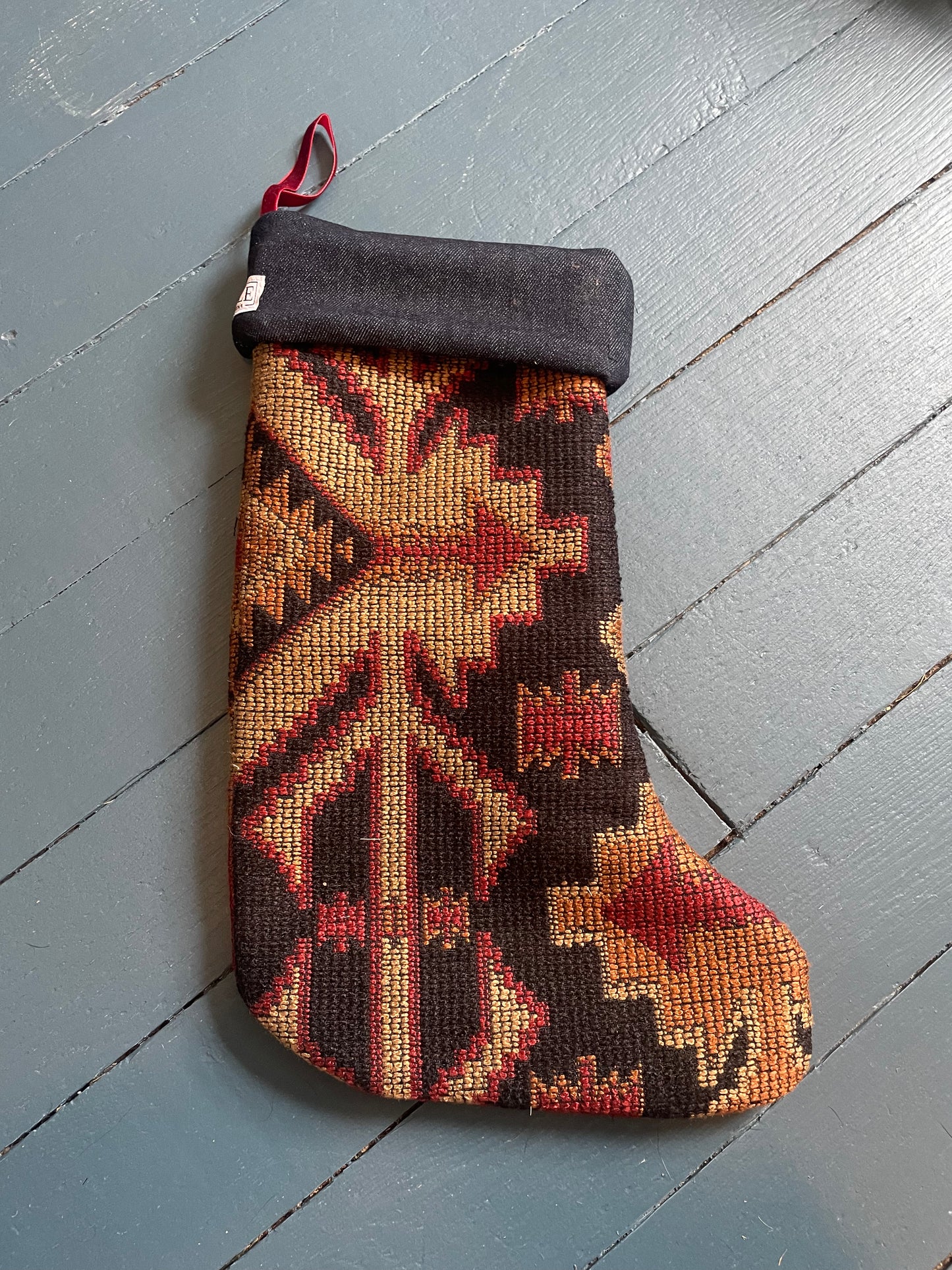 Denim and vintage textile stocking 2024