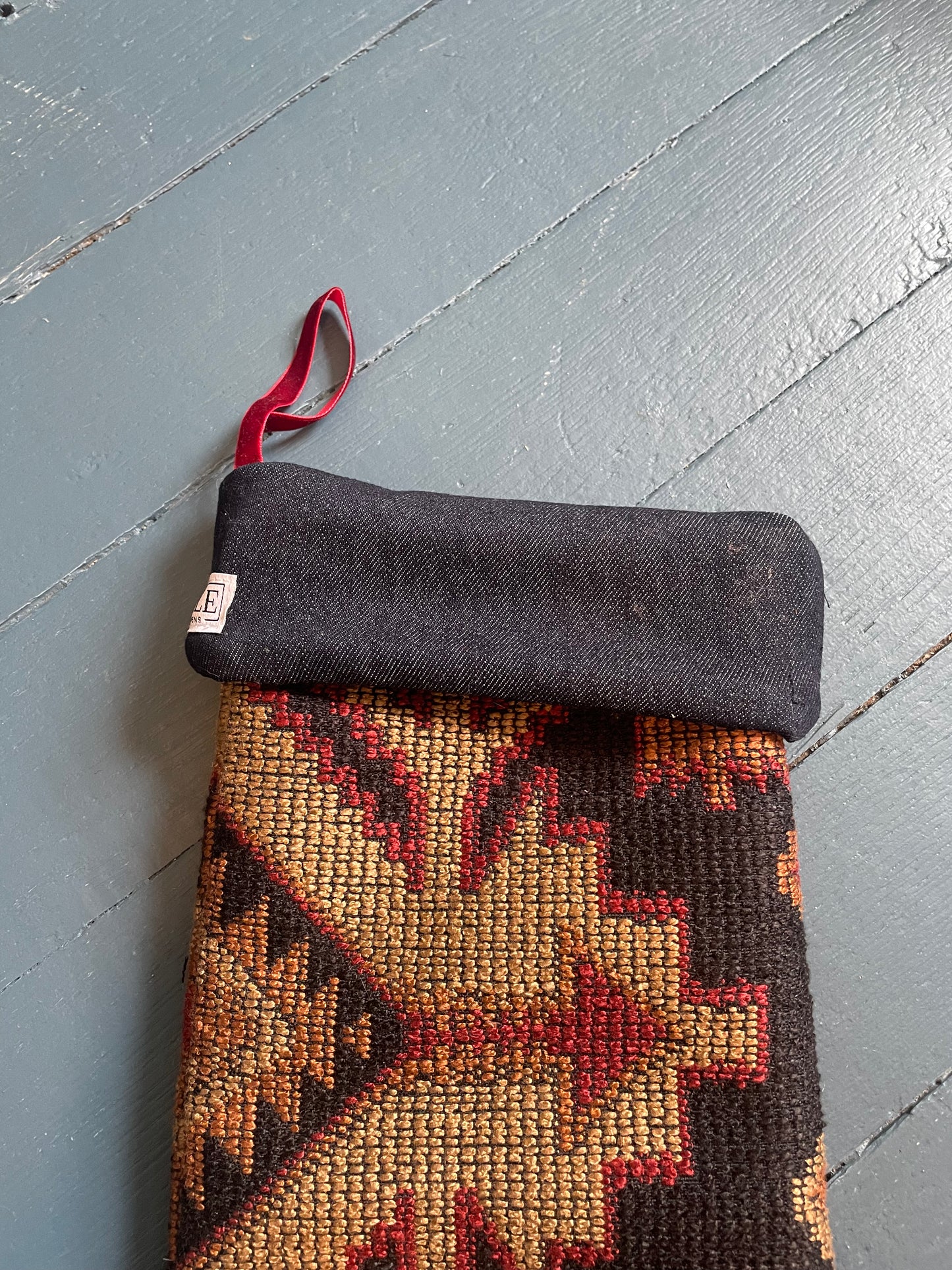 Denim and vintage textile stocking 2024