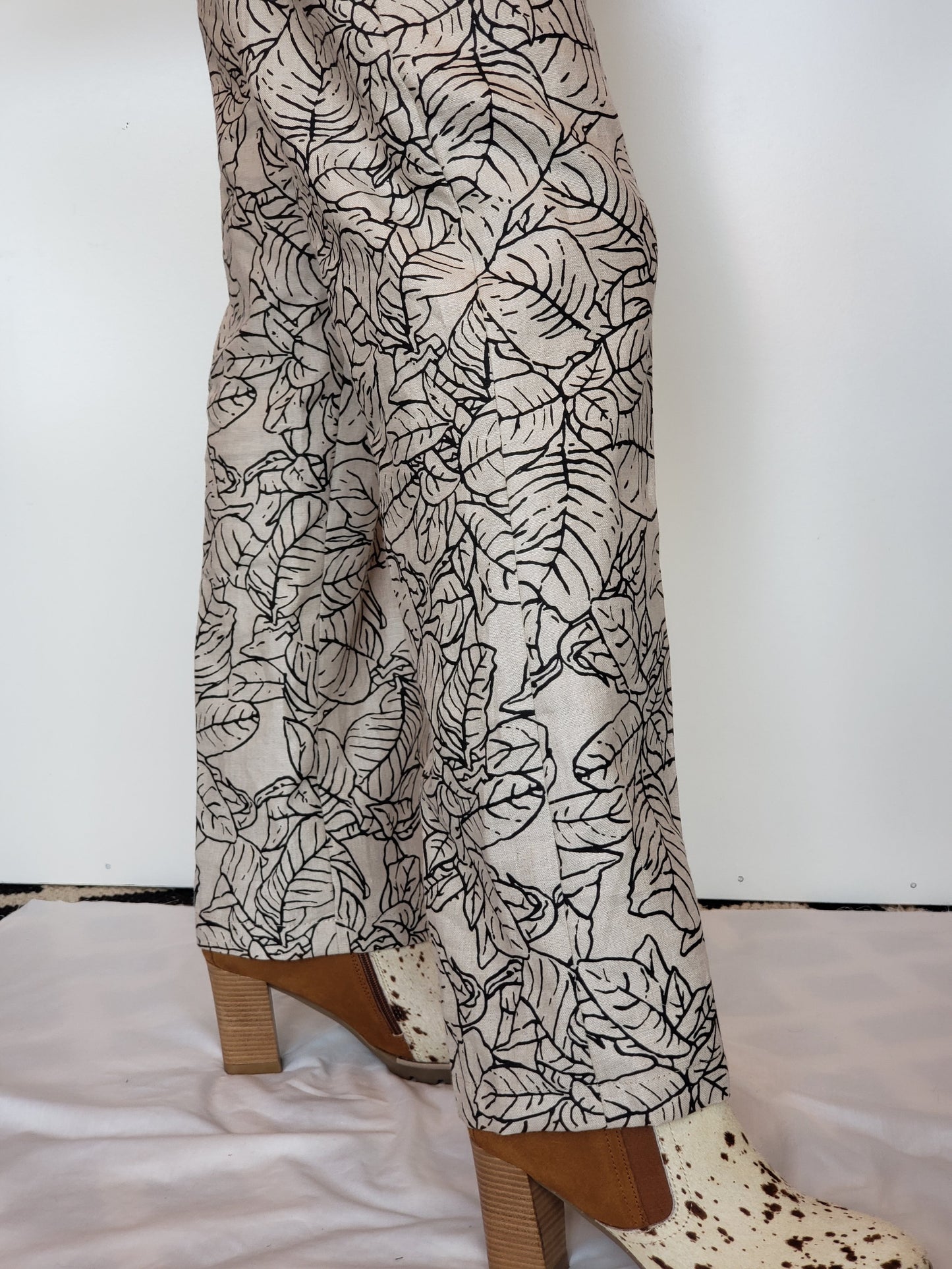 Linen Wide Leg Trouser