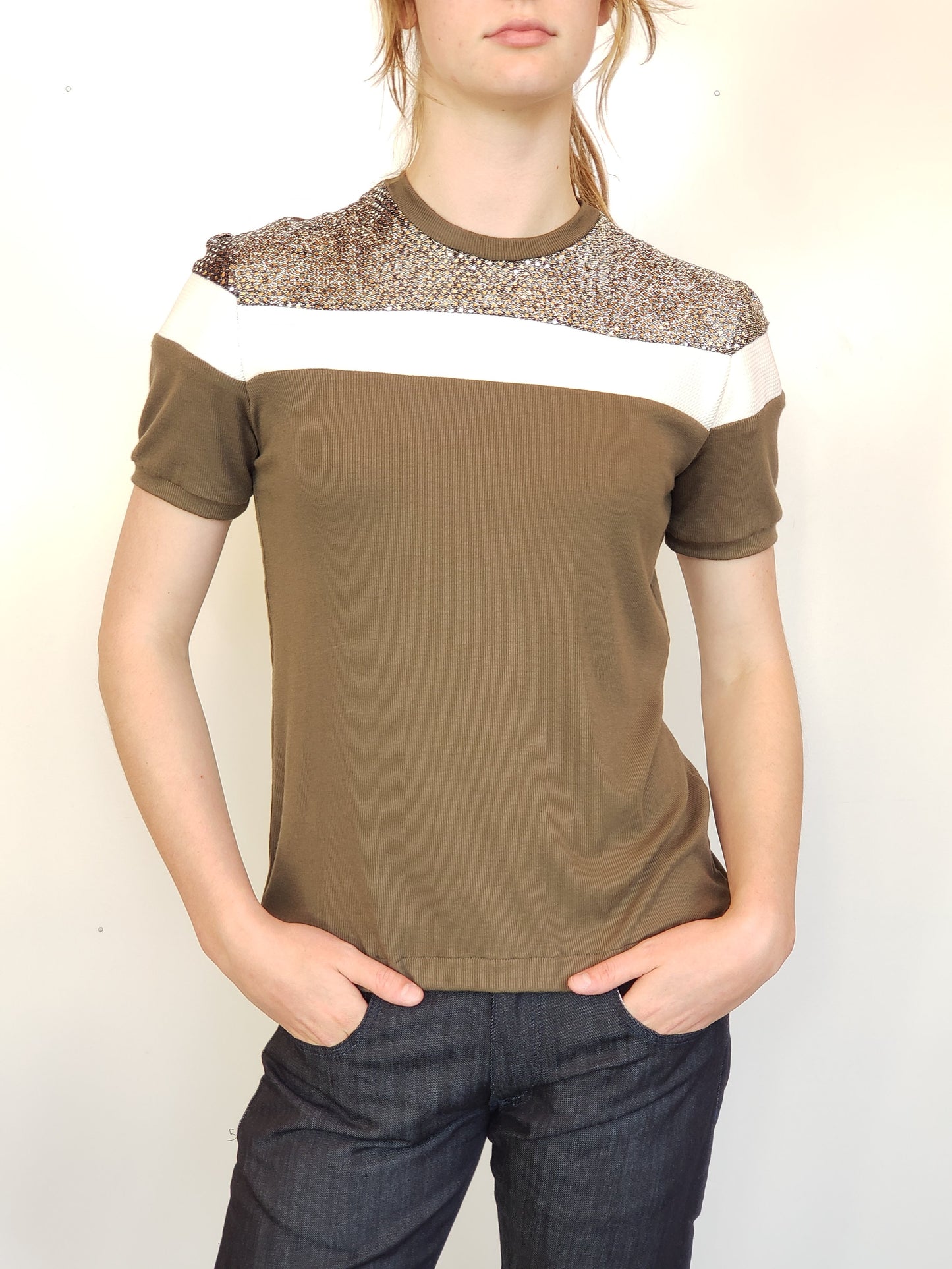 Vintage-inspired Knit T-Shirts