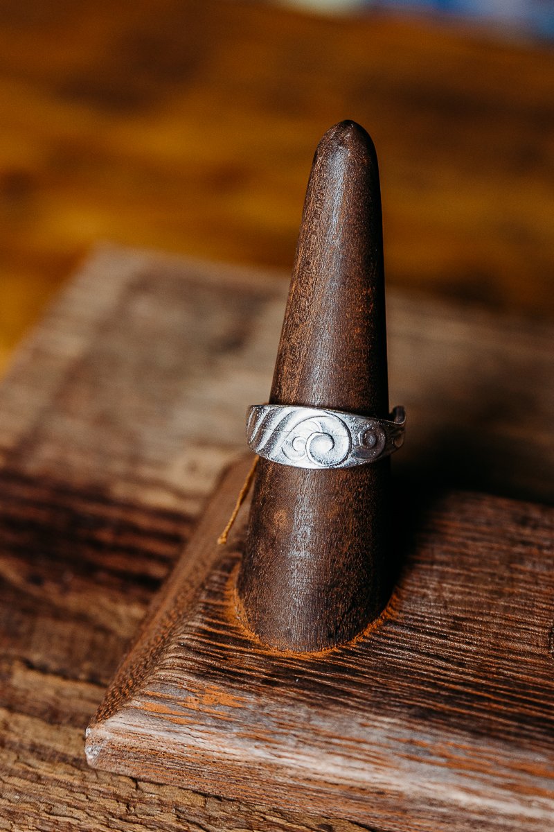 Sterling Silver Vintage Spoon ring size 8