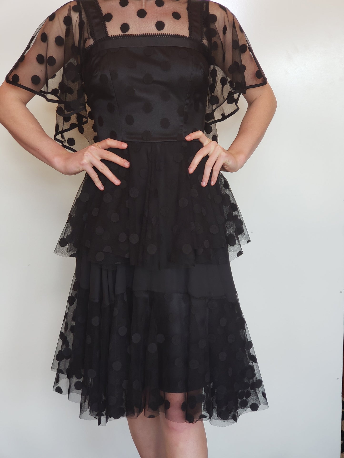 Black Chiffon Party Dress