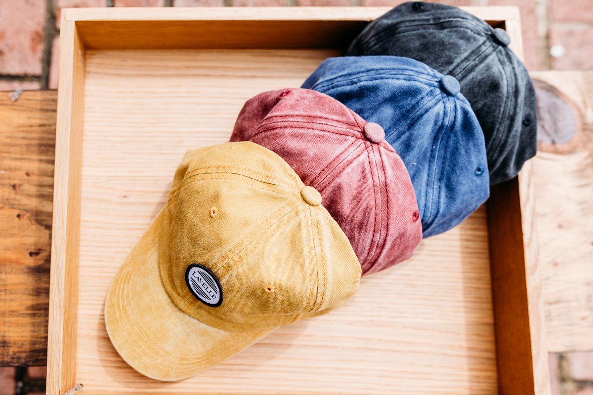 Baseball Caps, Hand-Dyed with Lavelle Logo